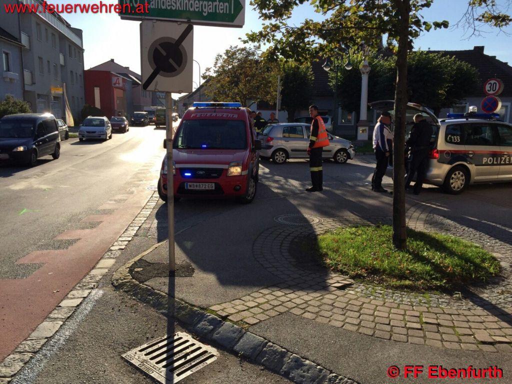 FF Ebenfurth: Verkehrsunfall Hauptstraße