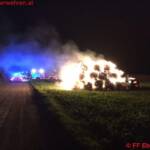 FF Ebenfurth: Brand einer Strohtriste