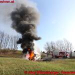 FF Klosterneuburg: Pkw in Vollbrand
