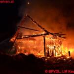 BFVDL: Wirtschaftsgebäudebrand