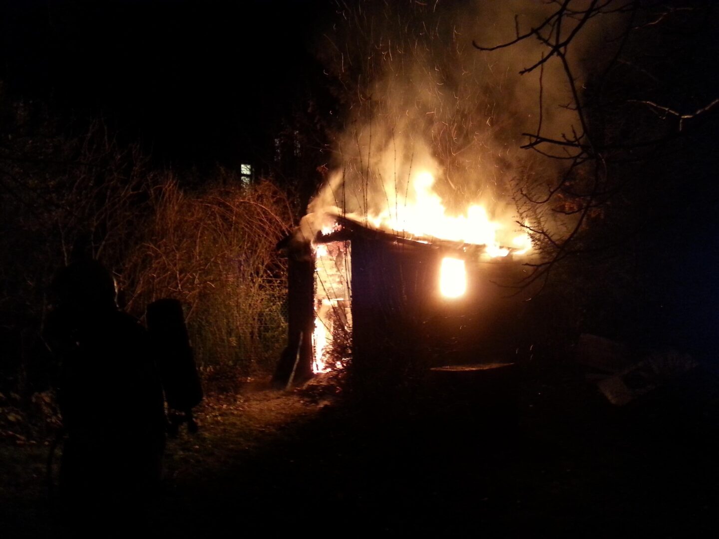 FF Klosterneuburg: Sauna in Vollbrand