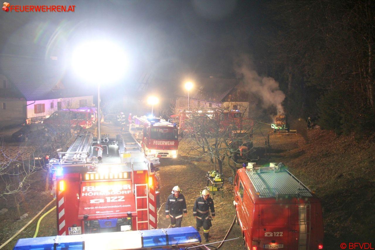 BFVDL: Wirtschaftsgebäudebrand in Staritsch