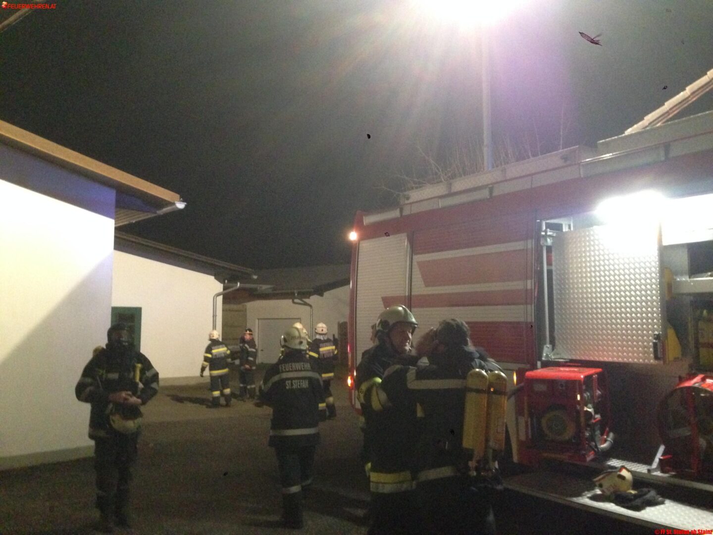 BFVDL: Brand in Sägespänesilo