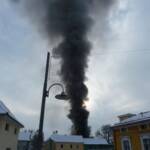 FF Bleiburg: Nebengebäudebrand in der Stadt Bleiburg