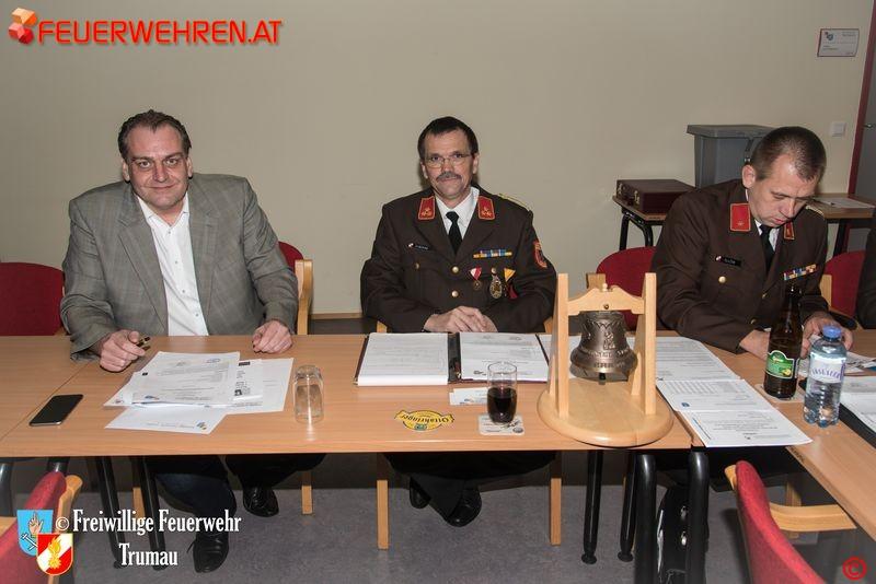 FF Trumau: Mitgliederhauptversammlung 2016 mit Neuwahl des Kommandos