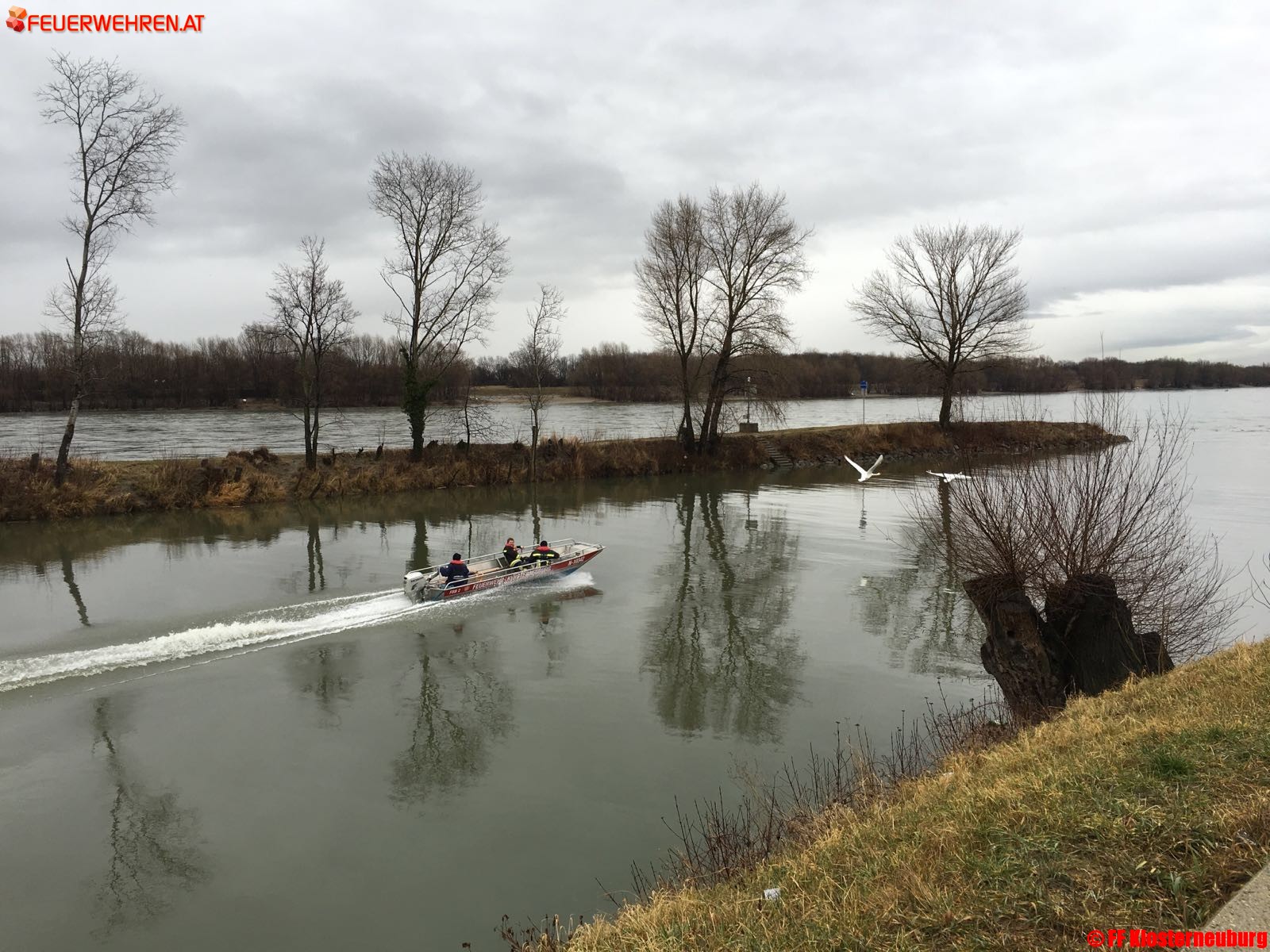 FF Klosterneuburg: Personensuche auf der Donau