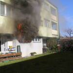FF Krems: Wohnungsbrand in Krems, Bründlgraben