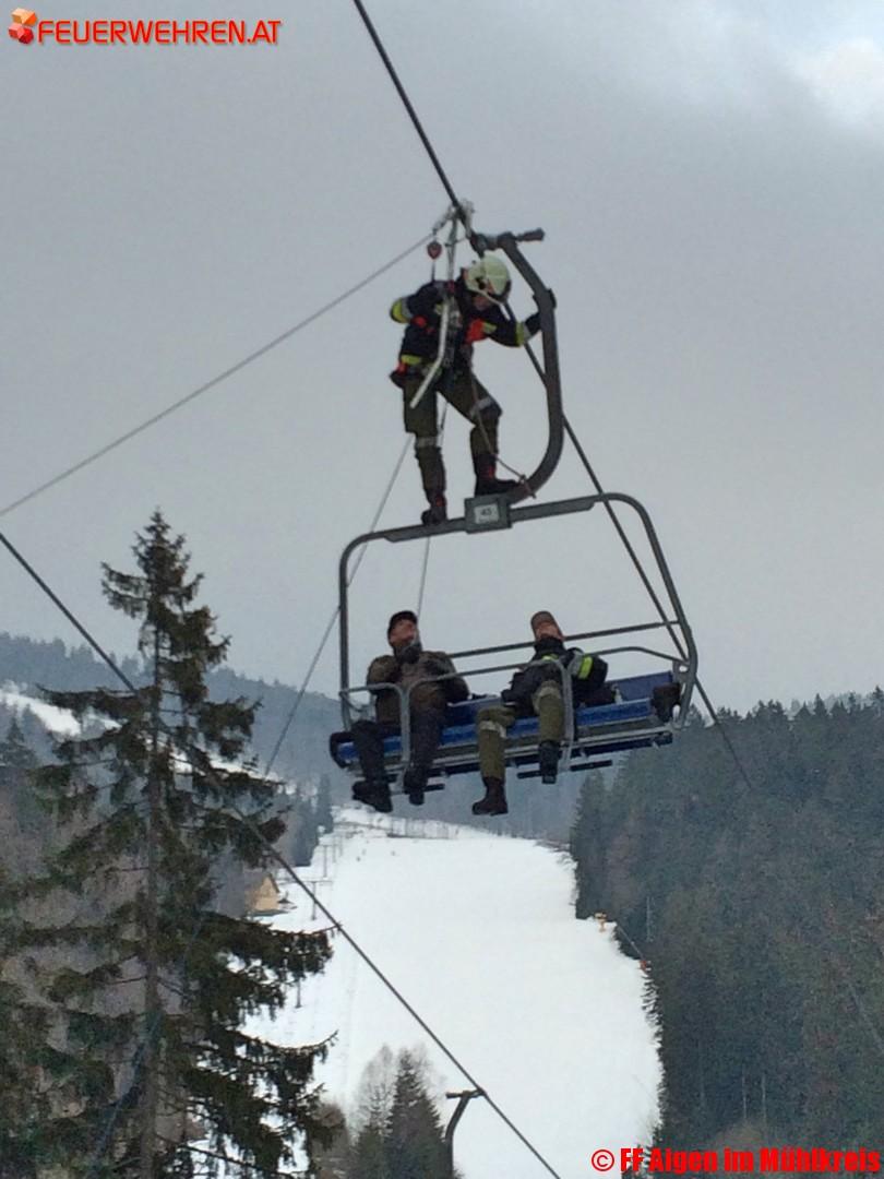 FF Aigen im Mühlkreis: Evakuierungsübung