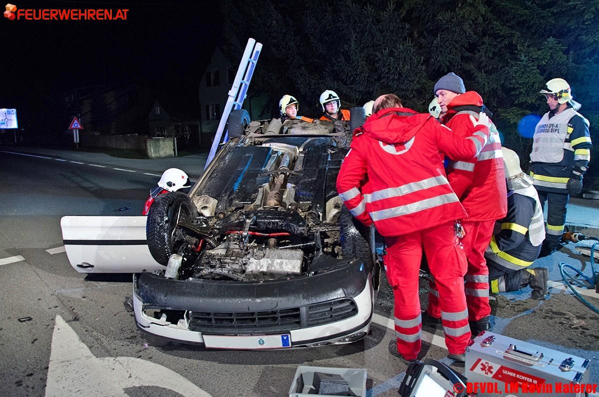 FF Lannach: Verkehrsunfall mit eingeklemmter Person