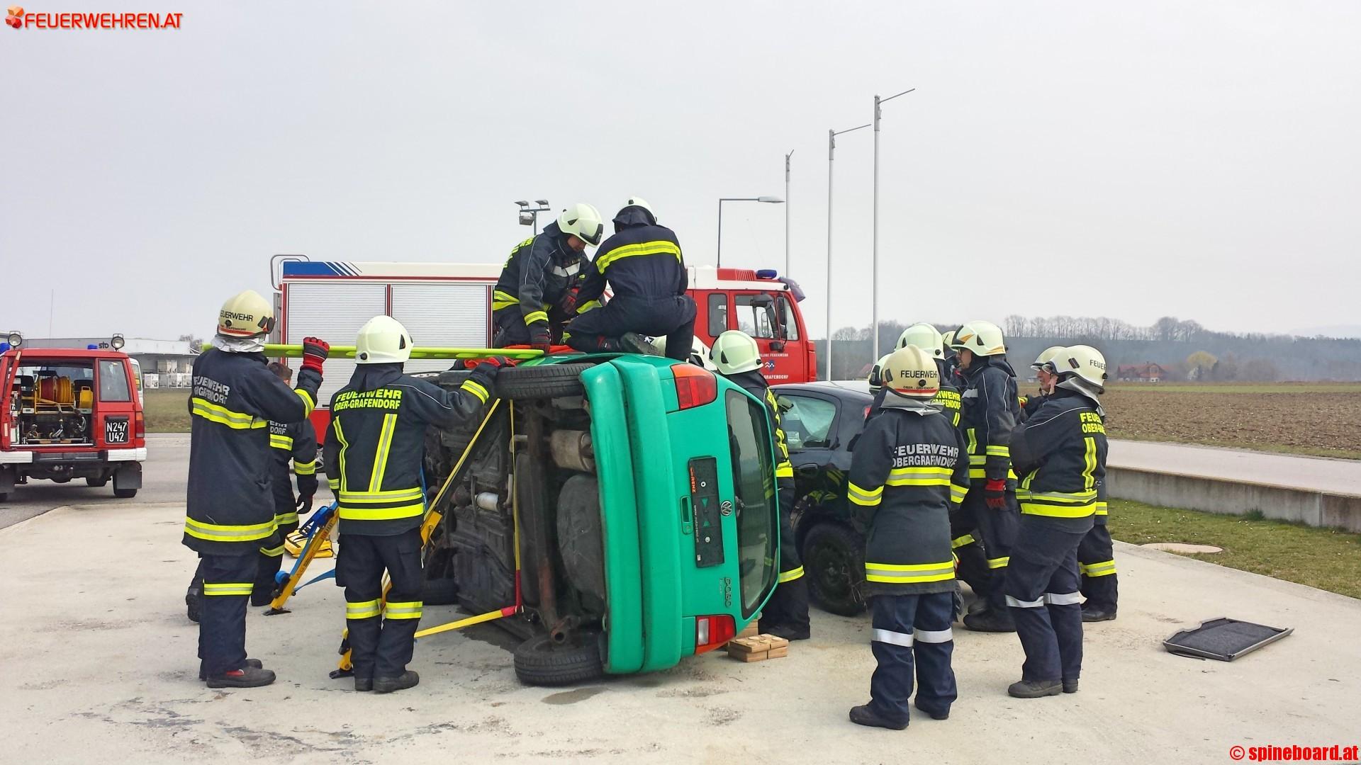 spineboard.at Training mit der FF Ober Grafendorf