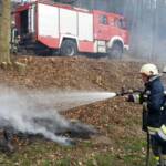 Böschungsbrand in Krumbach