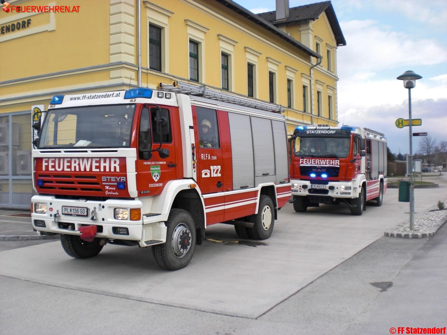 FF Statzendorf: Dieselaustritt bei Lokomotive