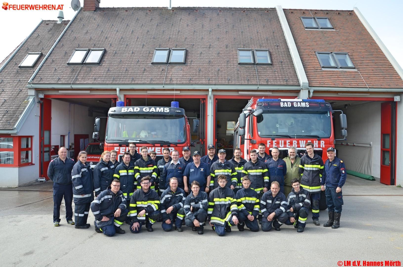Grundausbildung im Abschnitt 03 bei der FF Bad Gams