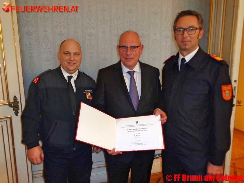 Verleihung des Berufstitels „Professor“ an LFJUR Dr. Rudolf Beck