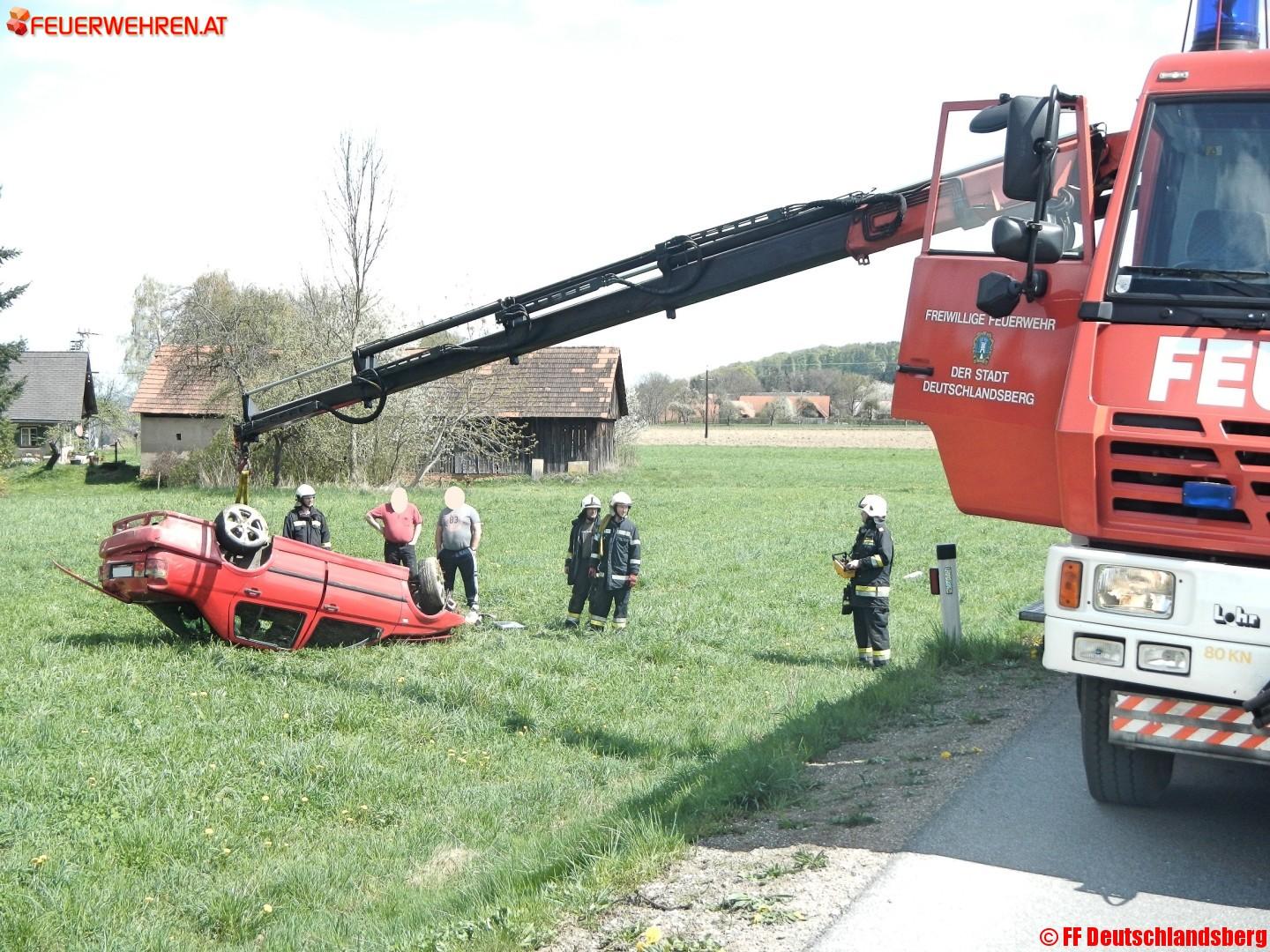 FF Deutschlandsberg: Verkehrsunfall auf der L619