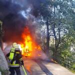 FF Krems: Pkw-Brand in Reisperbachtalstraße