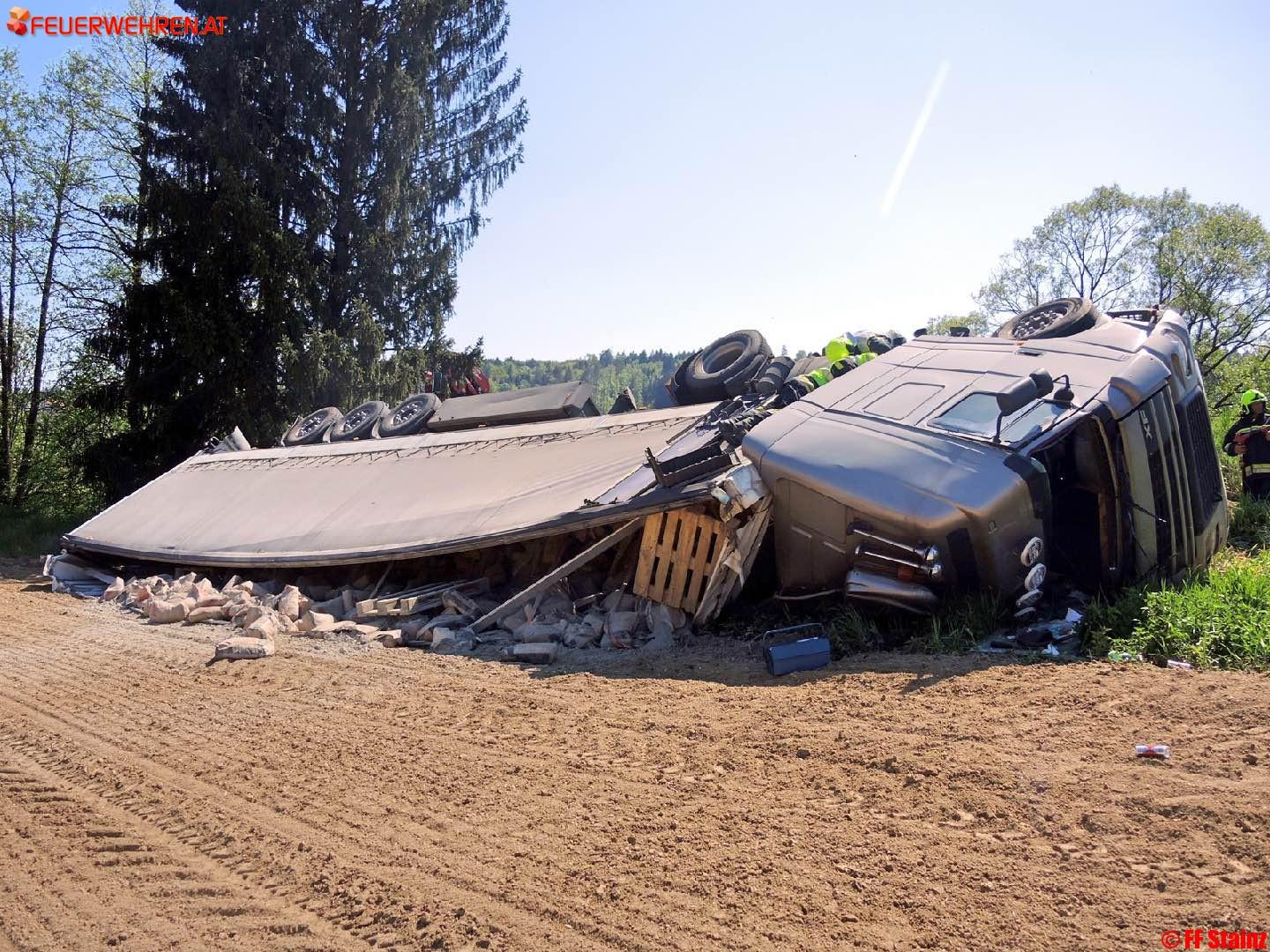 LKW-Unfall in Herbersdorf