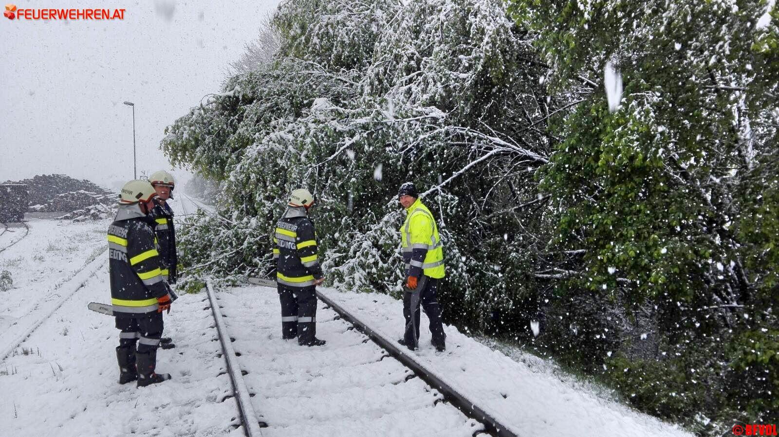 Schneeeinsätze im Bezirk Deutschlandsberg