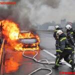 FF Brunn am Gebirge: B1 Fahrzeugbrand auf der A21