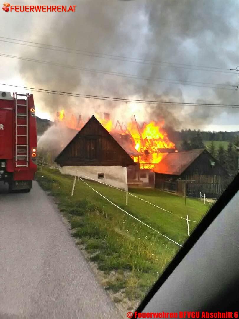 Großbrand in Gratwein-Straßengel