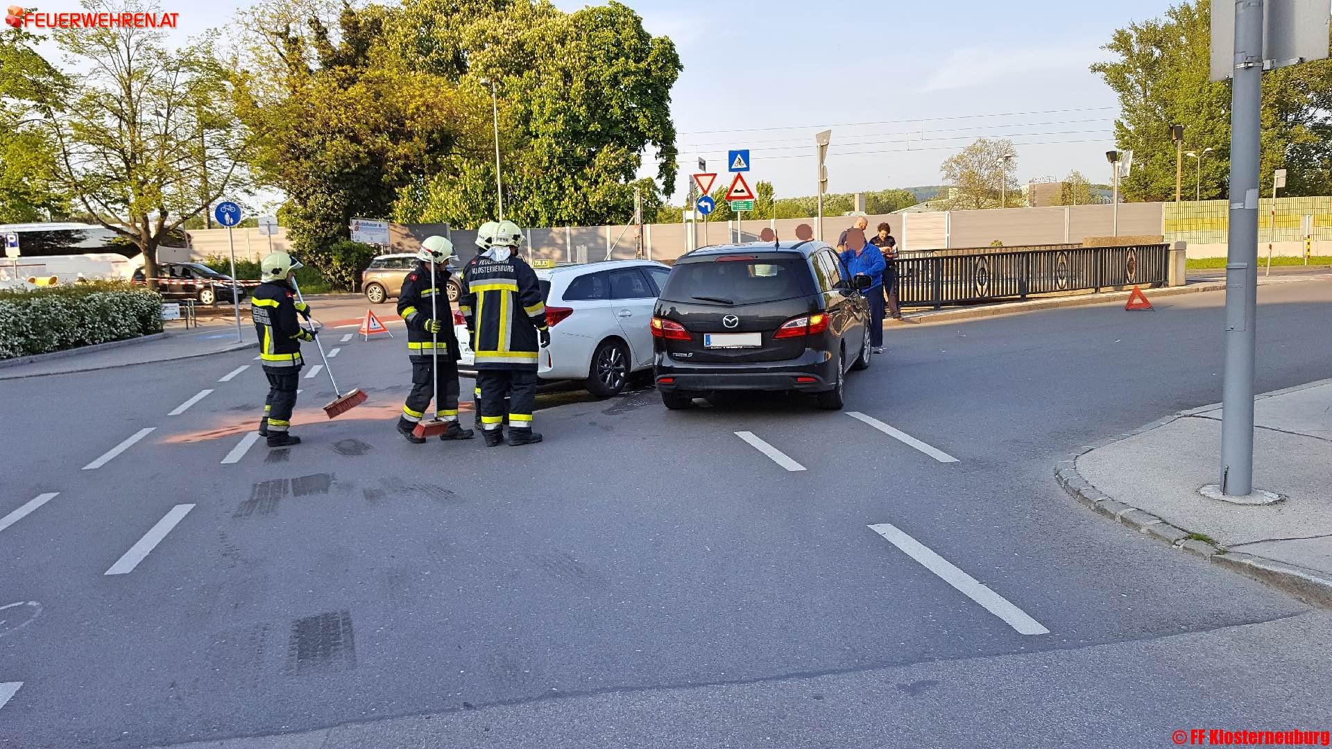 Verkehrsunfall mit Taxi in Klosterneuburg