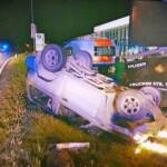PKW Überschlag auf der B116 in Oberaich