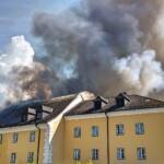 Großbrand im Schloss Ebenzweier in Altmünster