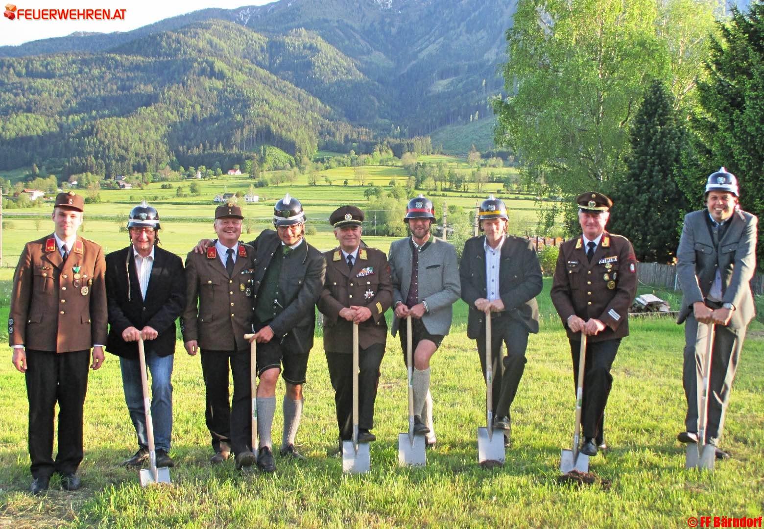 BFV Liezen, Paltental: Spatenstich zum neuen Rüsthaus in Bärndorf