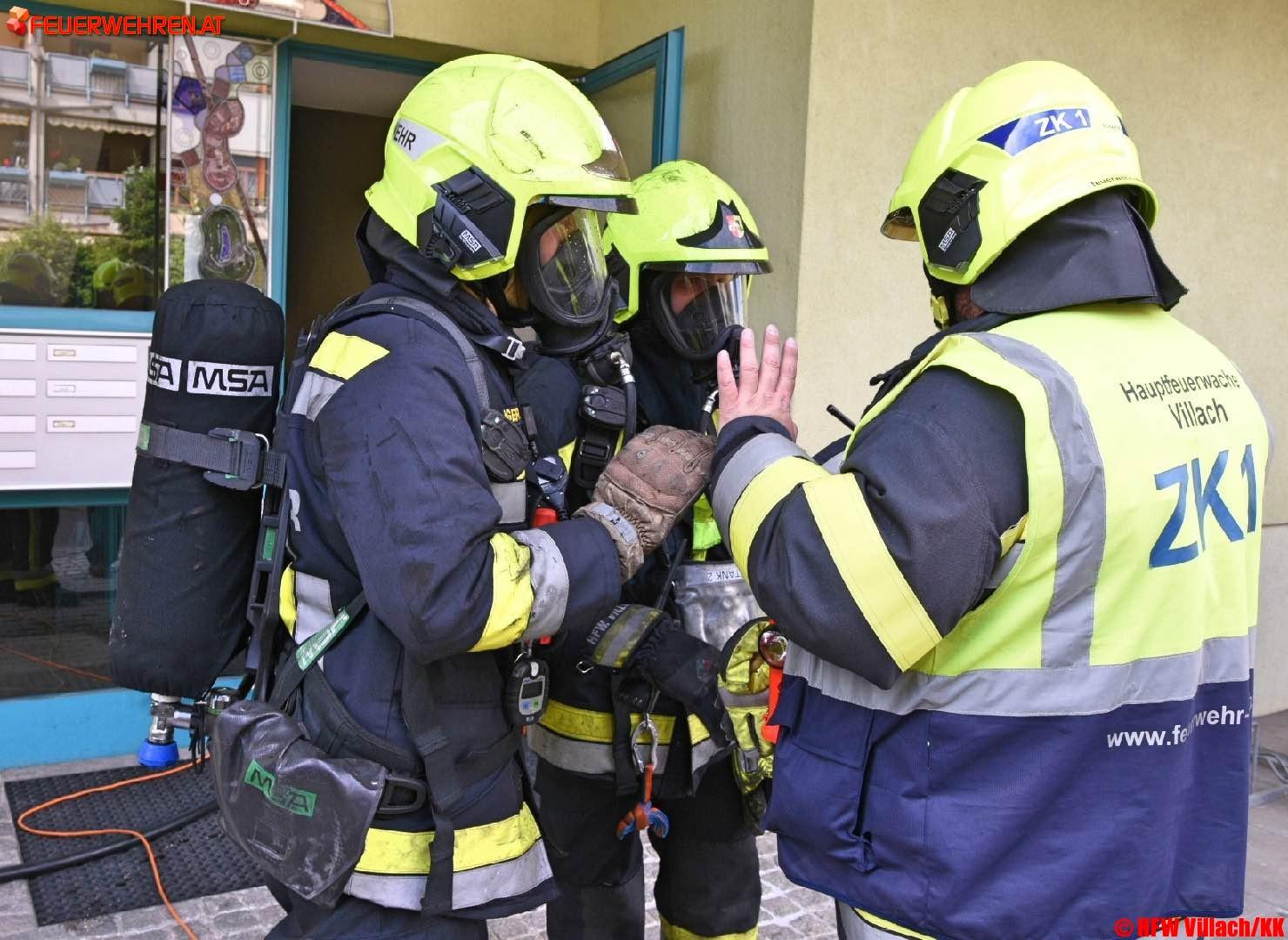 HFW Villach: Gefährlicher Kellerbrand im Stadtteil Fellach