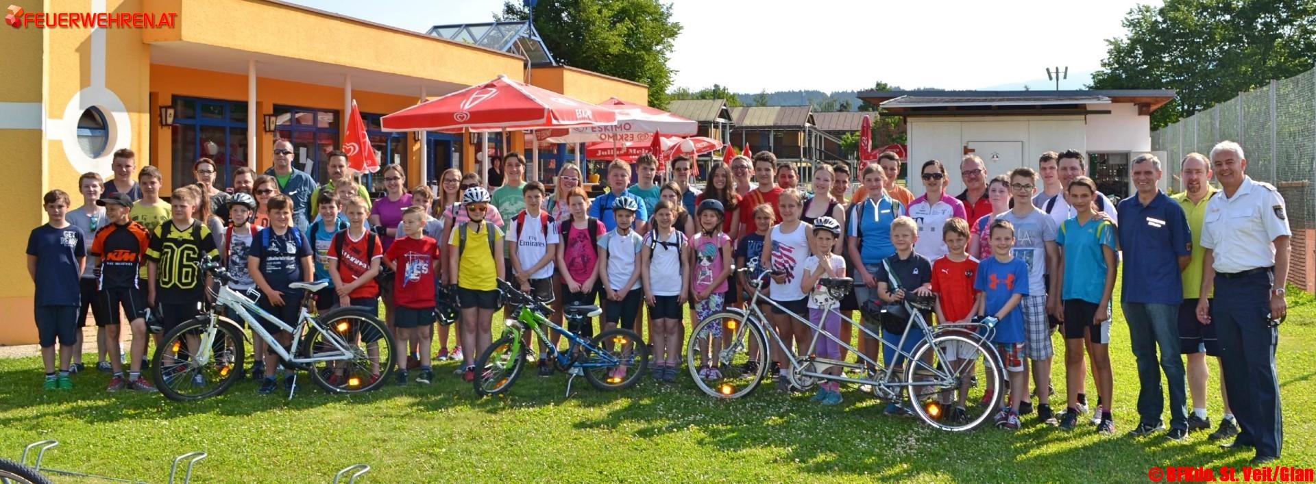 BFKdo. St. Veit/Glan: Sportliche Feuerwehrjugend am Rad