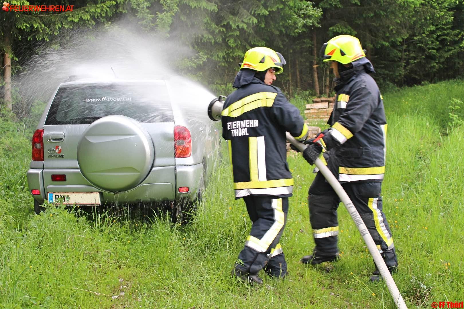 FF Thörl: Gemeinschaftsübung der Feuerwehren Etmißl, St. Ilgen & Thörl