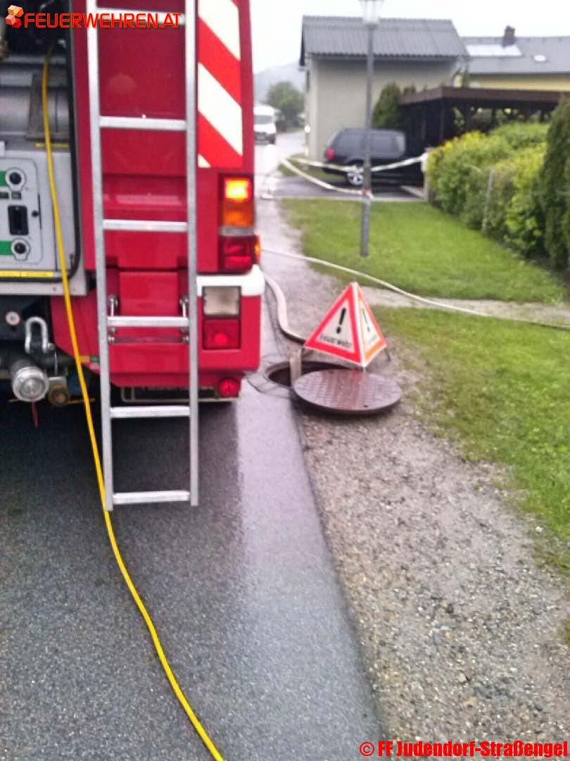 FF Judendorf-Straßengel: Wieder Unwetter im Raum Gratwein-Straßengel, Gratkorn