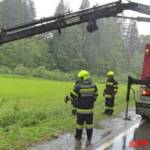 FF Mariazell: PKW-Bergung auf der B21 2