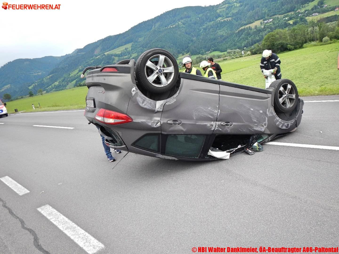 BFV Liezen, Paltental: Verkehrsunfall auf der B113