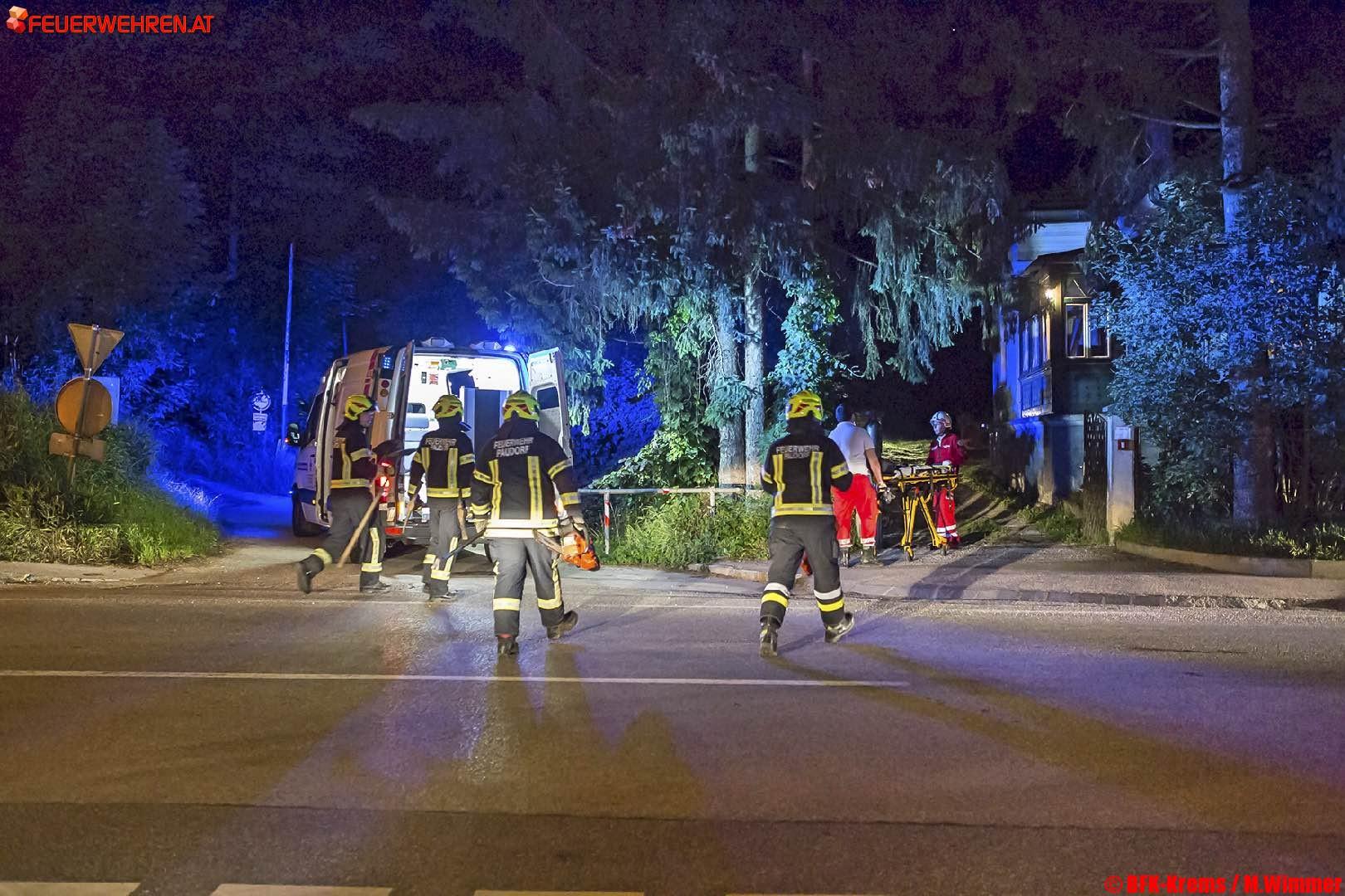 BFK Krems: Deckeneinsturz in Hörfarth – Person verschüttet