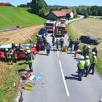 FF Andorf: Schwerer Verkehrsunfall mit eingeklemmter Person in Niederham