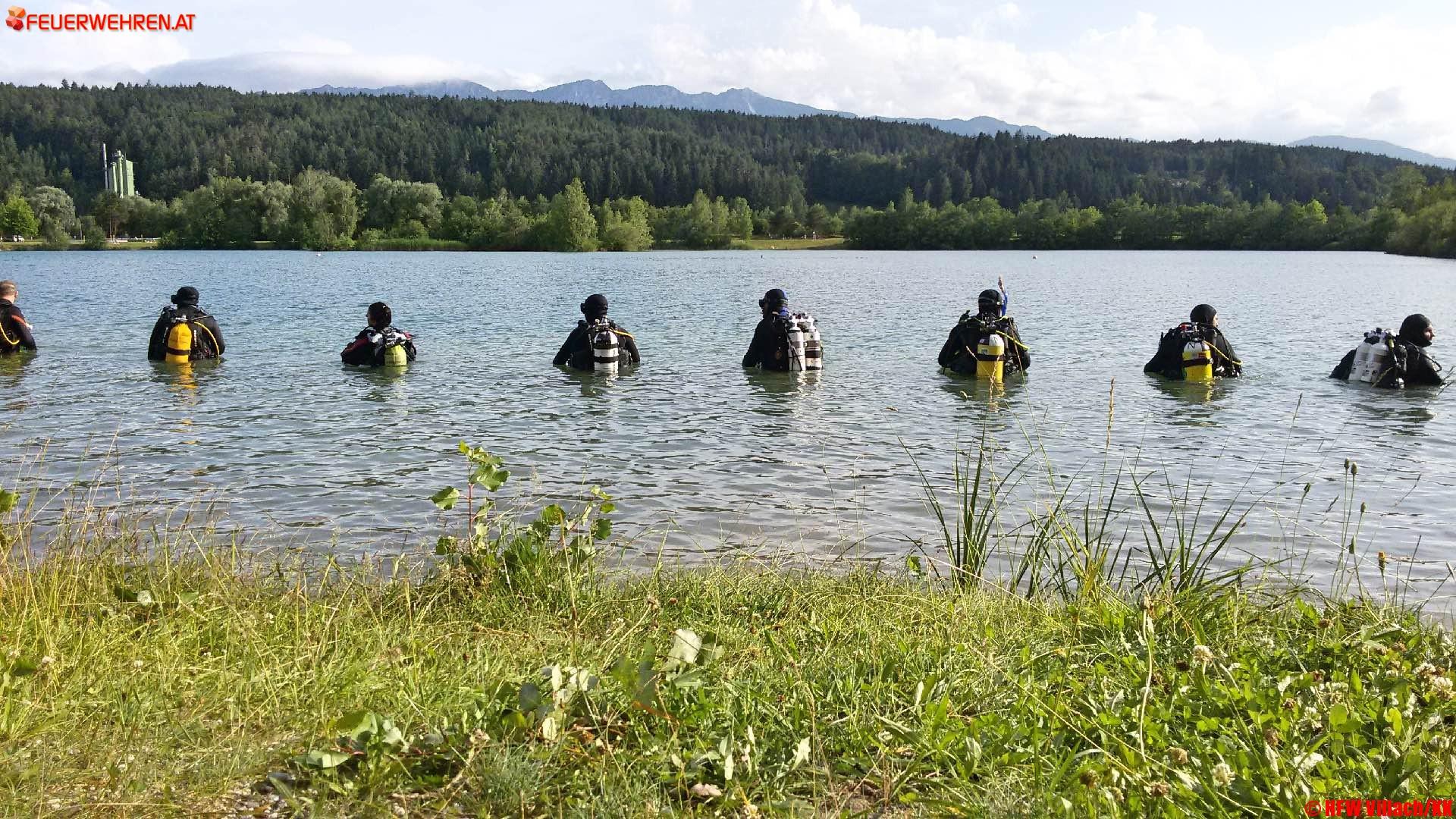 HFW Villach: Personensuche am Villacher Silbersee