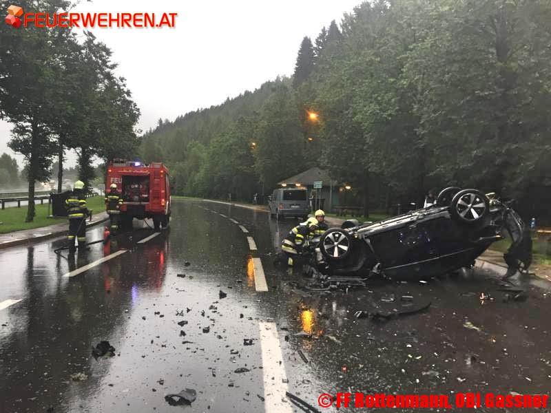 BFV Liezen, Paltental: Verkehrsunfall auf der A9