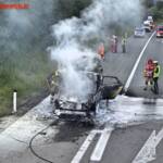 FF St. Georgen i.A.: Fahrzeugbrand auf der A1