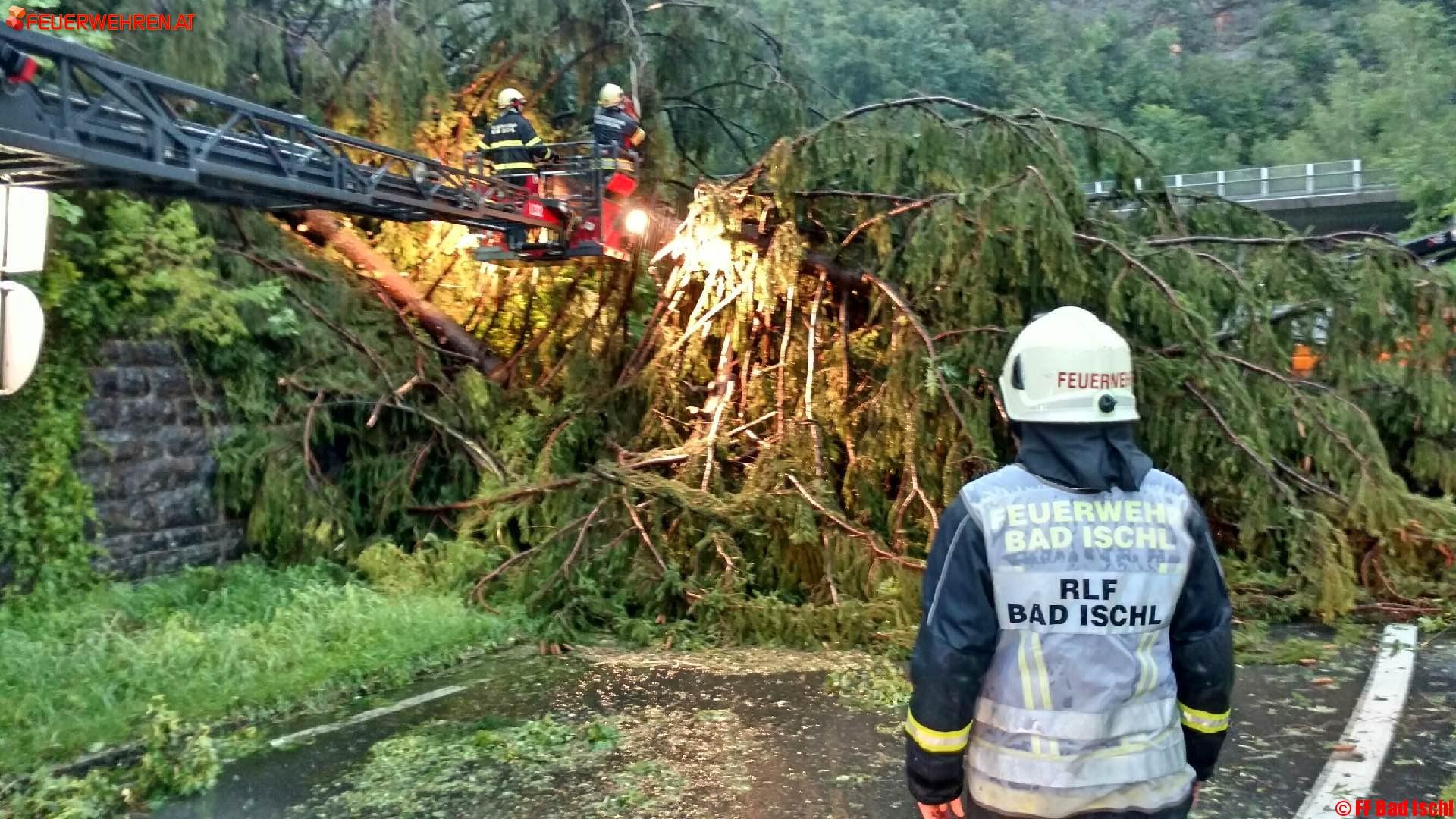 FF Bad Ischl: Unwetterschäden in Bad Ischl