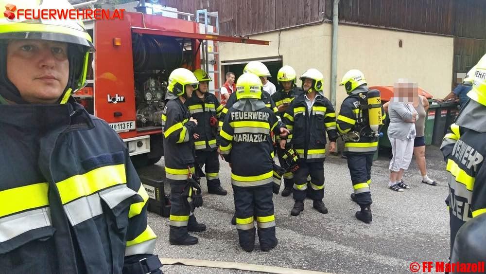 FF Mariazell: Brandeinsatz im Montanmuseum Gußwerk