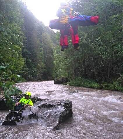FF Mariazell: Menschenrettung aus der Salzaklamm