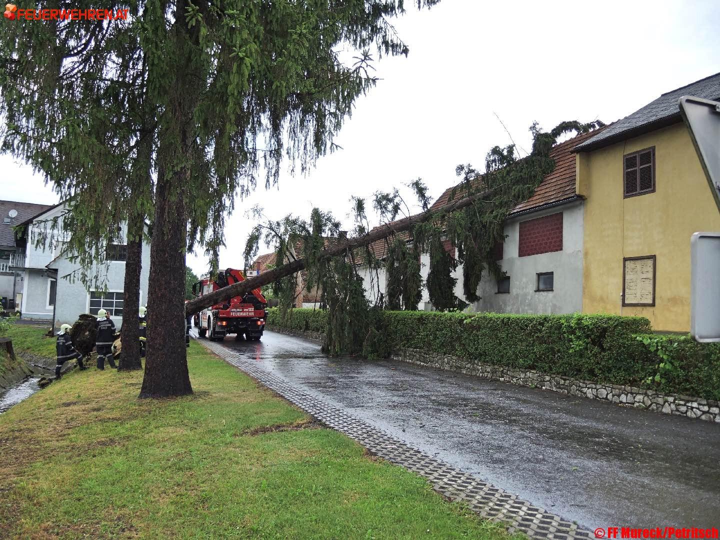 FF Mureck: Sturmschäden in Mureck