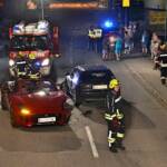FF Andorf: Verkehrsunfall auf der Prambrücke