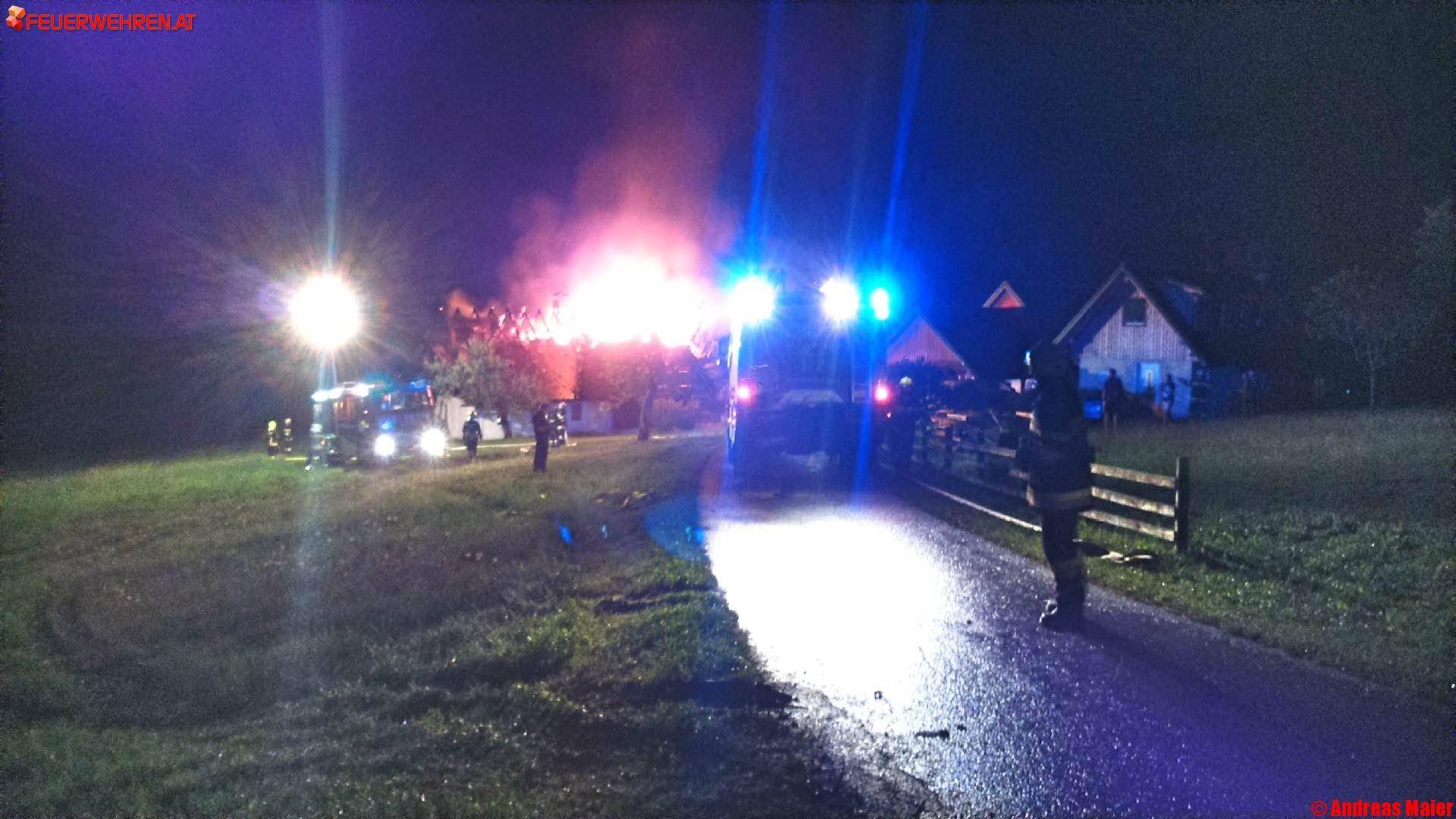 BFVDL: Wohnhausbrand St. Stefan ob Stainz