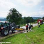 FF Biberbach: Beseitigen einer Ölspur am Friesenberg 1