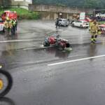 FF Lauffen: Motorradunfall auf B145