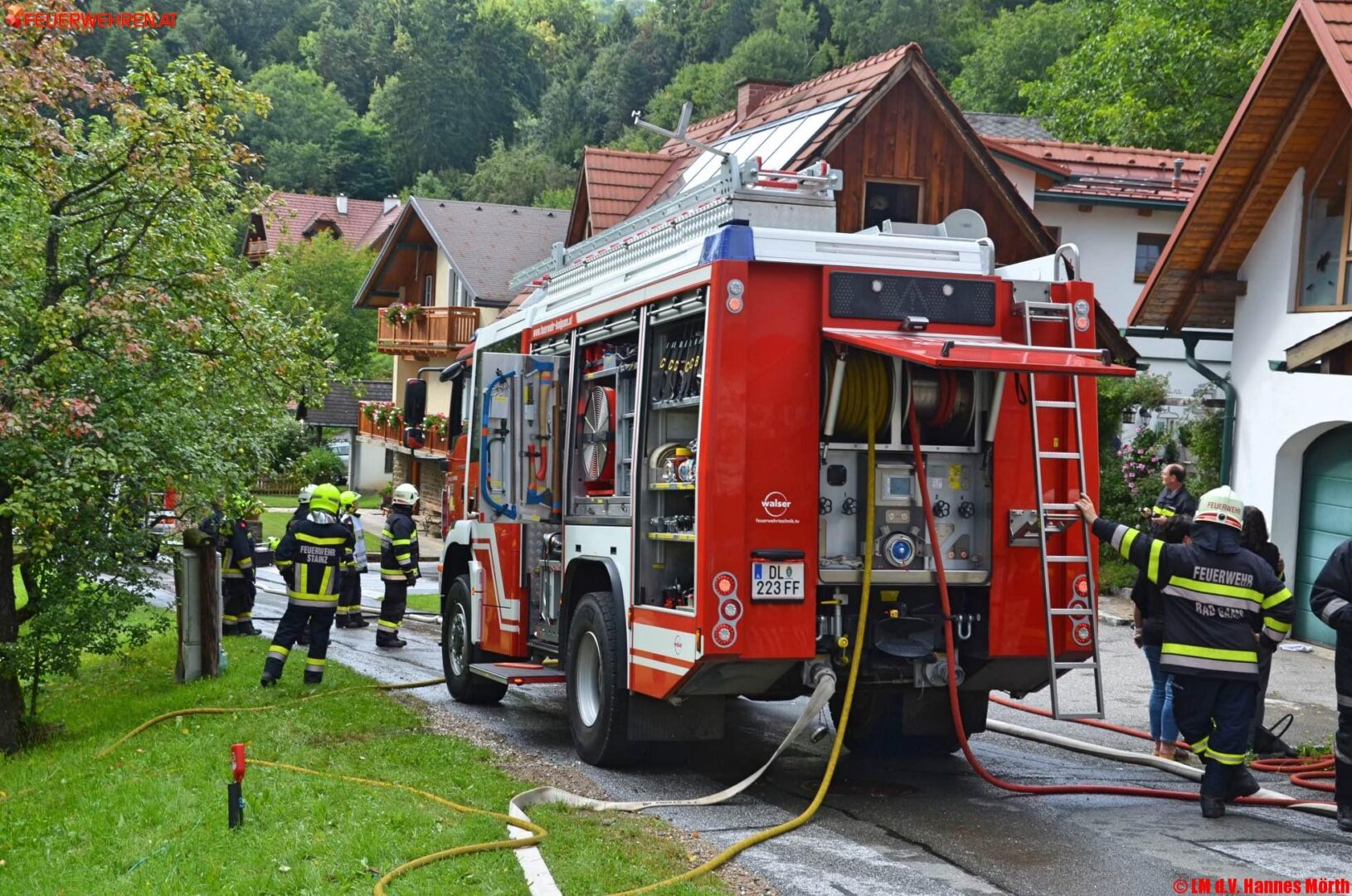 BFVDL: Zwischendeckenbrand in Vochera am Weinberg