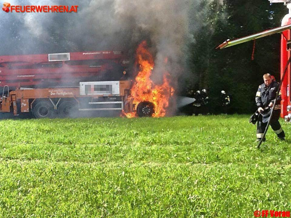LKW-Brand in Vornholz