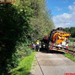HFW Villach: LKW droht umzustürzen, HFW Villach mit 2 Seilwinden im Einsatz